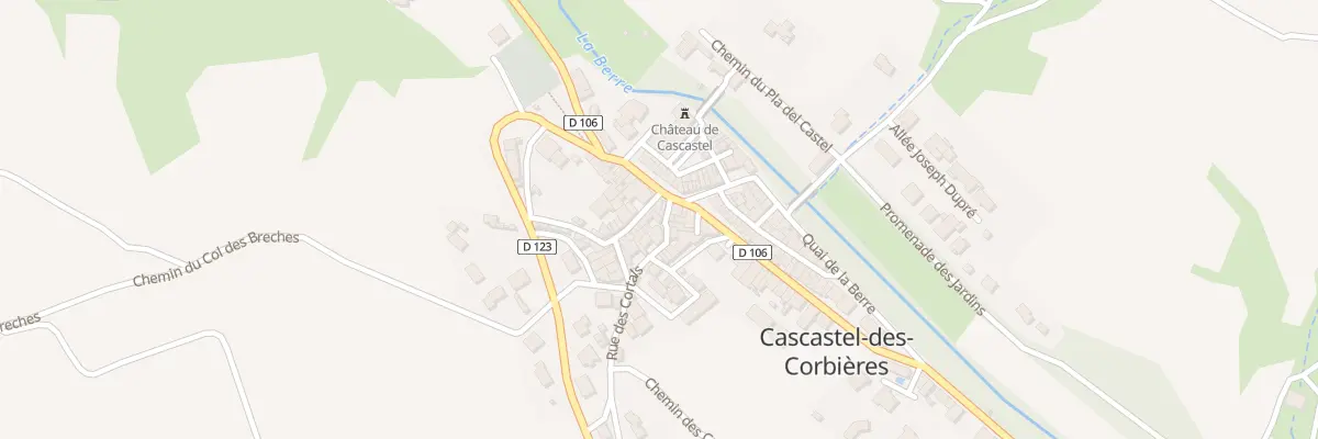 Plan du 9999 Rue des Cortals à Cascastel-des-Corbières