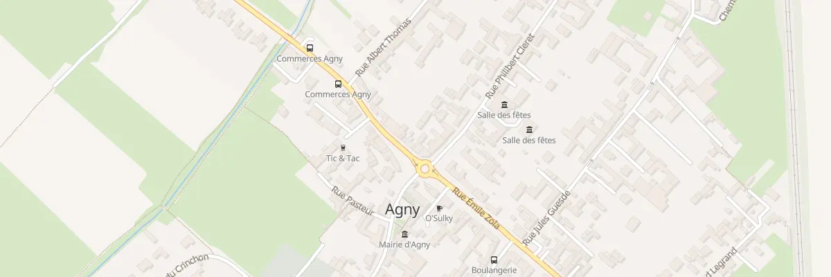 Plan du 11 Rue Emile Zola à Agny