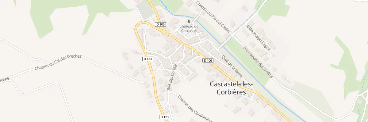 Plan du 7 Rue des Cortals à Cascastel-des-Corbières
