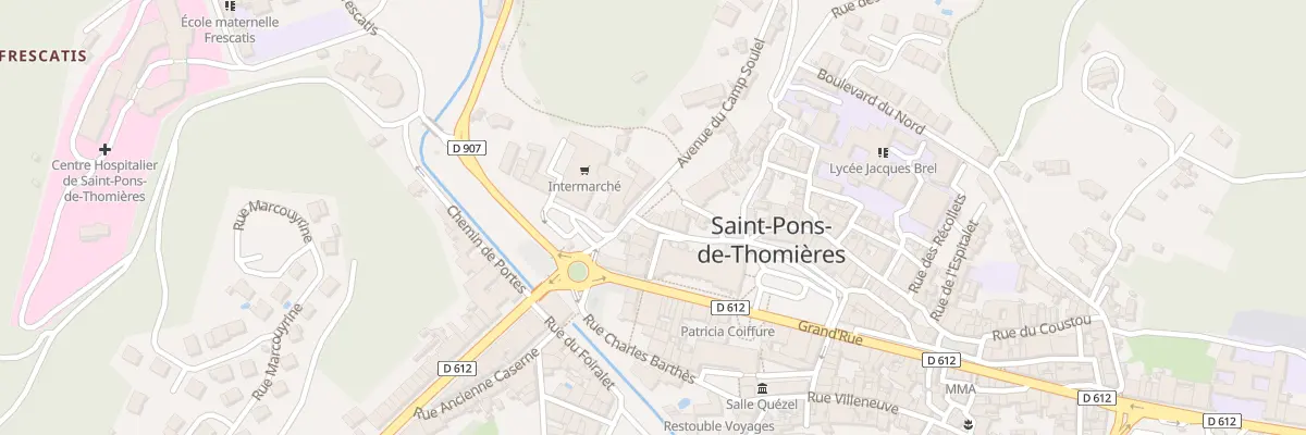 Plan du 1 Rue du Cloitre à Saint-Pons-de-Thomières