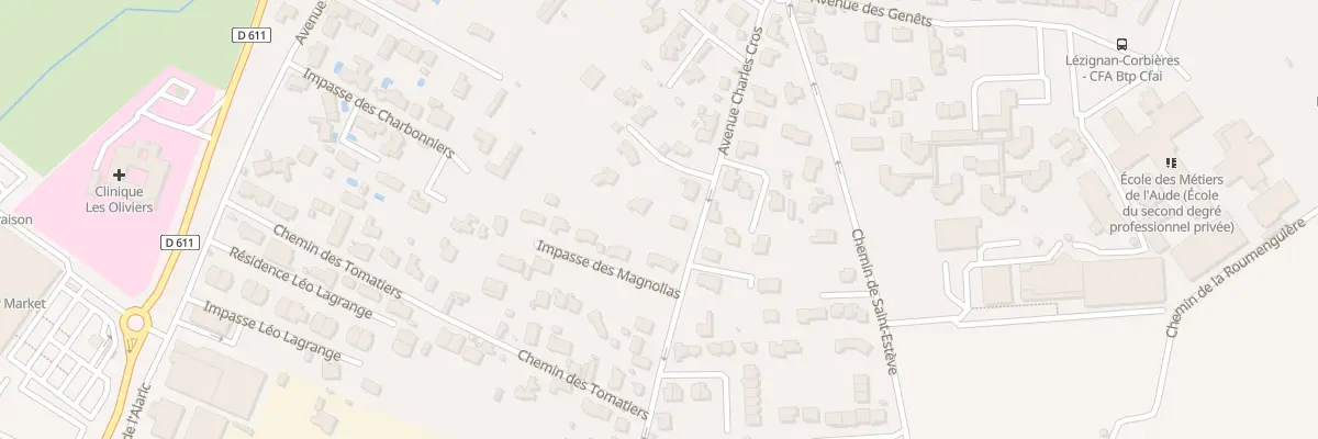 Plan du 18A Av Charles Cros à Lézignan-Corbières