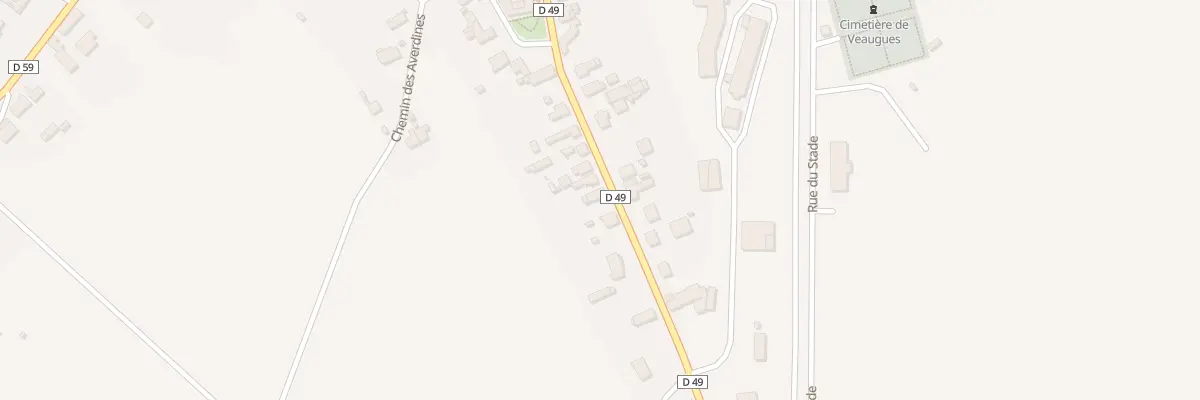 Plan du 20 Rue de la Gare à Veaugues