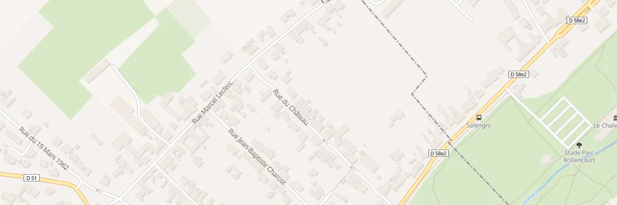 Plan du 28 Rue du Château à Angres