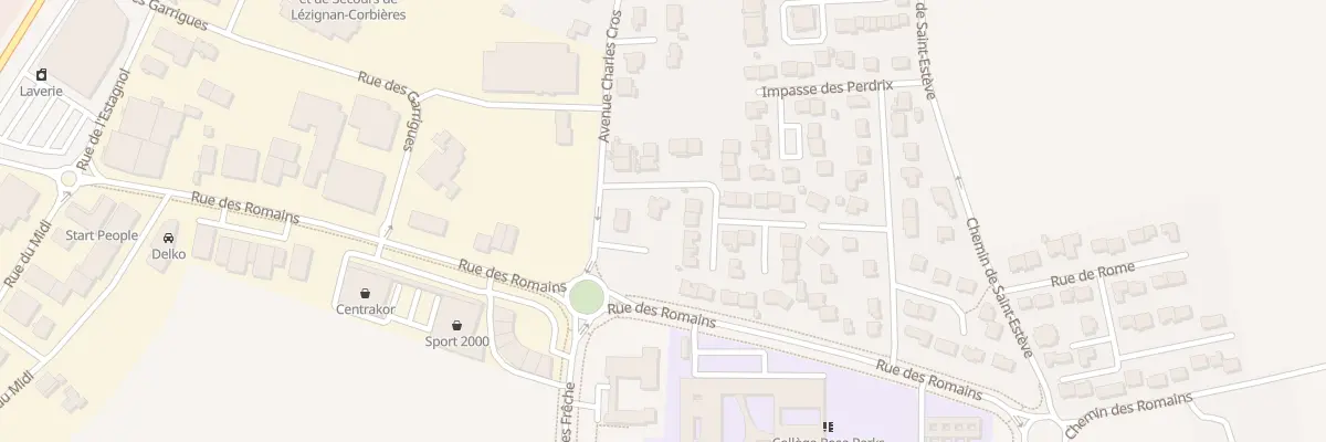Plan du 4 Rue des Peupliers à Lézignan-Corbières