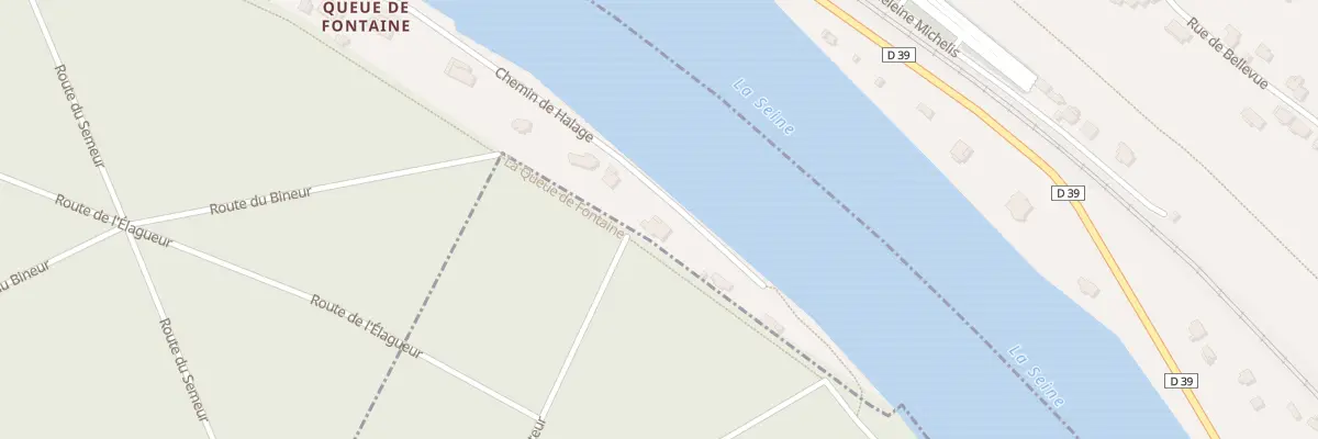 Plan du 5764 Che de Halage à Samois-sur-Seine