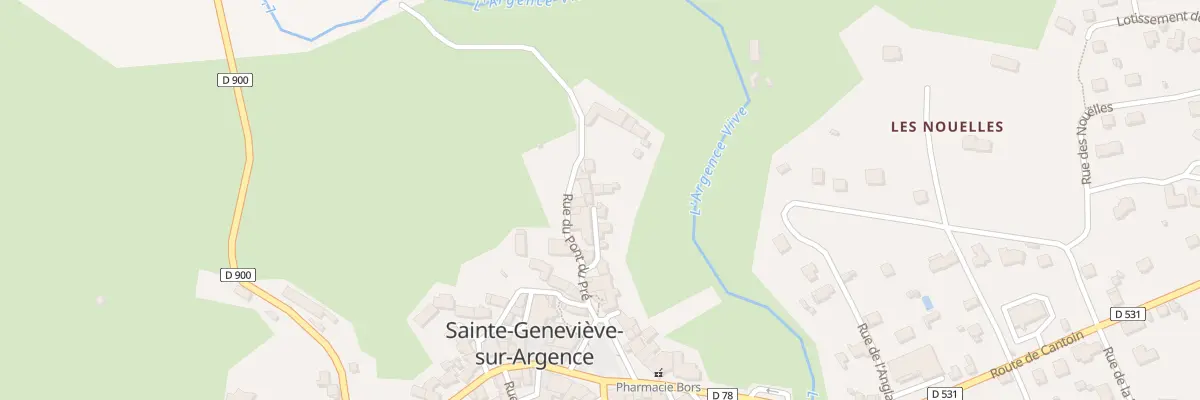 Plan du 5018 Sainte Genevieve à Argences en Aubrac