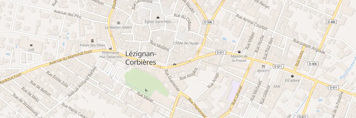 Plan du 47 Crs Henri de Lapeyrouse à Lézignan-Corbières