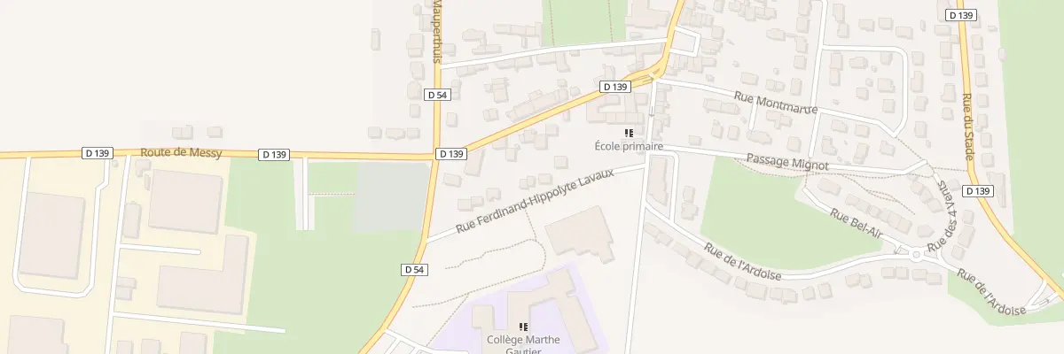 Plan du 16 Rue Fernand Hippolyte Lavaux à Charny