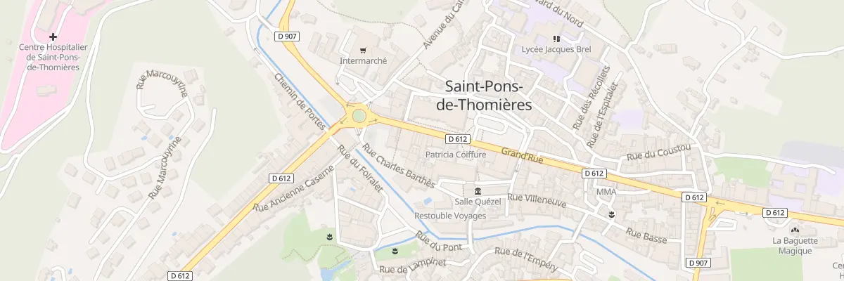 Plan du 14 Grand Rue à Saint-Pons-de-Thomières