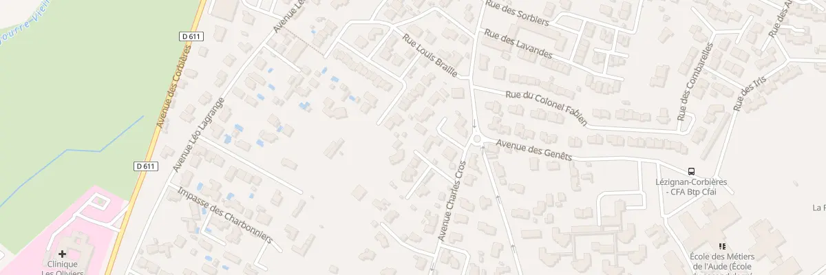 Plan du 8 Imp Charles Cros à Lézignan-Corbières
