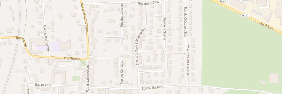Plan du 14 Rue de la Croix St Jacques à Samoreau