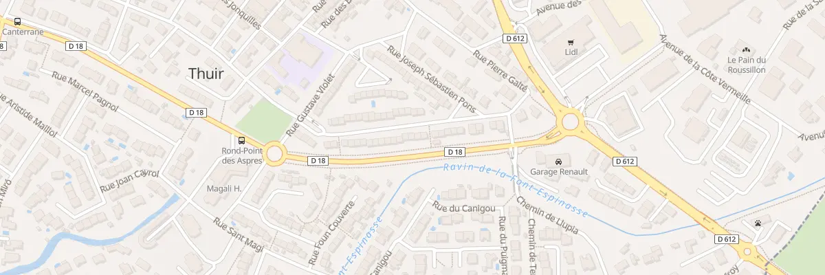 Plan du 25 Rue Camille Gili à Thuir