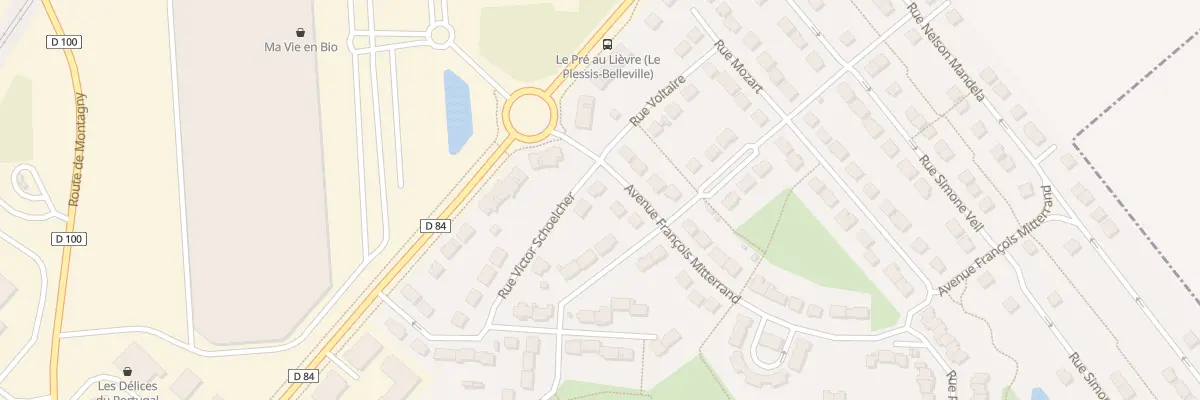 Plan du 6 Rue Victor Schoelcher au Plessis-Belleville