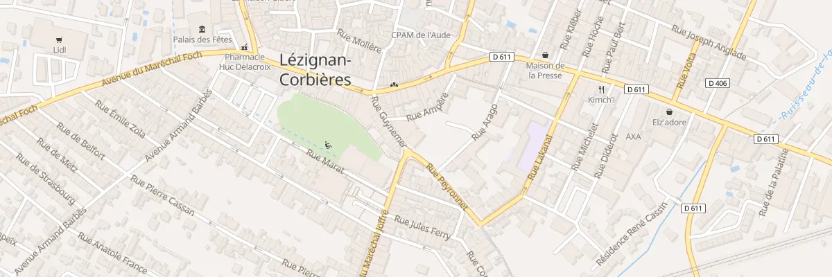 Plan du 17 Rue Guynemer à Lézignan-Corbières
