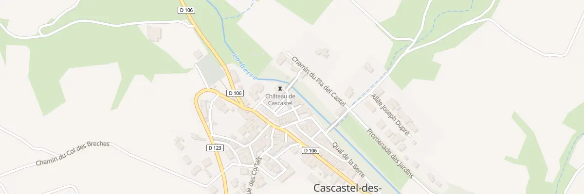 Plan du 1 Rue du Bureau à Cascastel-des-Corbières