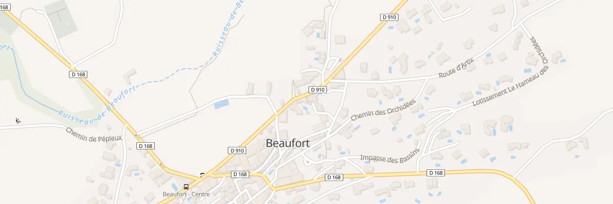 Plan du 20 Av du Général de Gaulle à Beaufort
