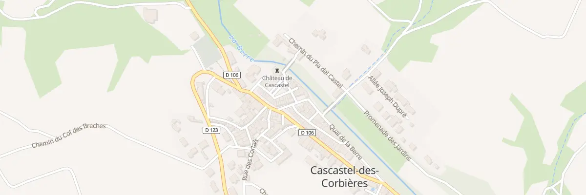 Plan du 6 Rue du Bureau à Cascastel-des-Corbières