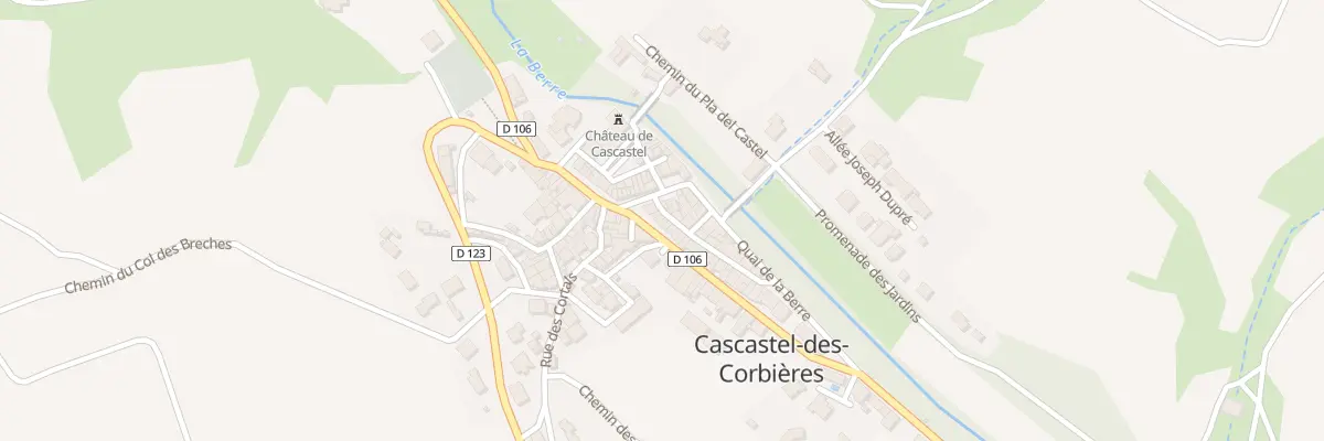 Plan du 13 Grand Rue à Cascastel-des-Corbières