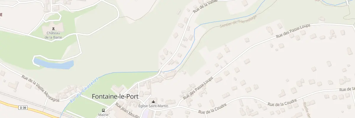 Plan du 6 Rue de la Vallée à Fontaine-le-Port