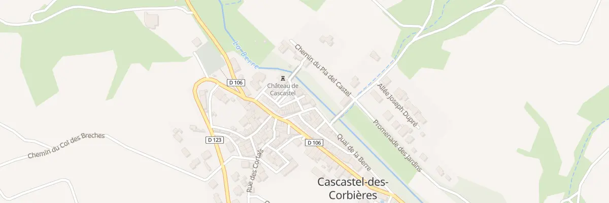 Plan du 6 Rue de l’Ancienne Poste à Cascastel-des-Corbières