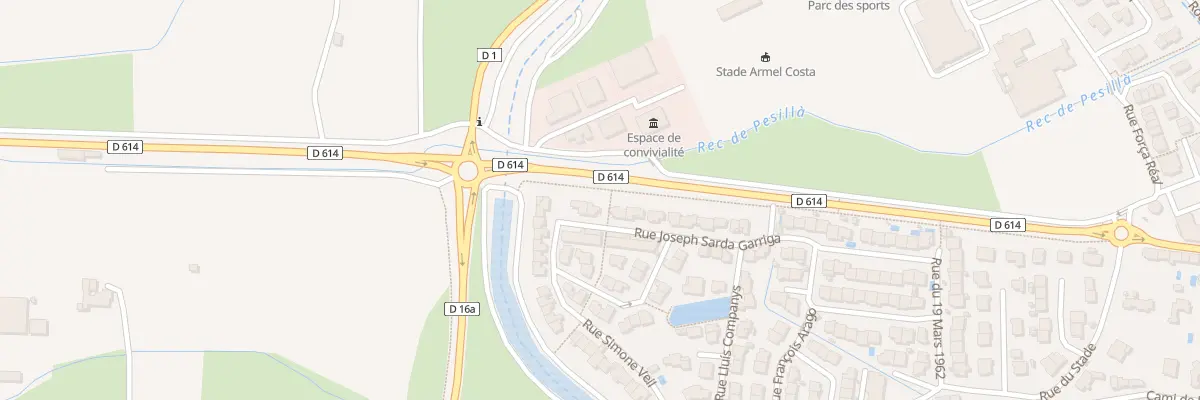 Plan du 46 Rue Joseph Sarda Garriga à Pézilla-la-Rivière