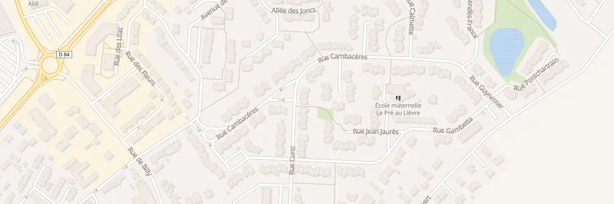 Plan du 38 Rue Cambaceres au Plessis-Belleville