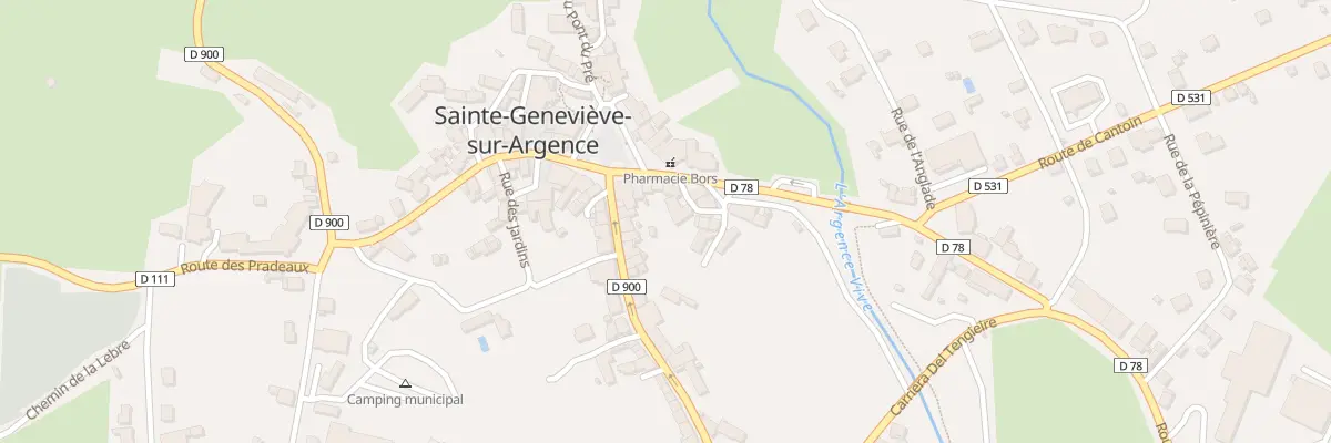 Plan du 5083 Sainte Genevieve à Argences en Aubrac
