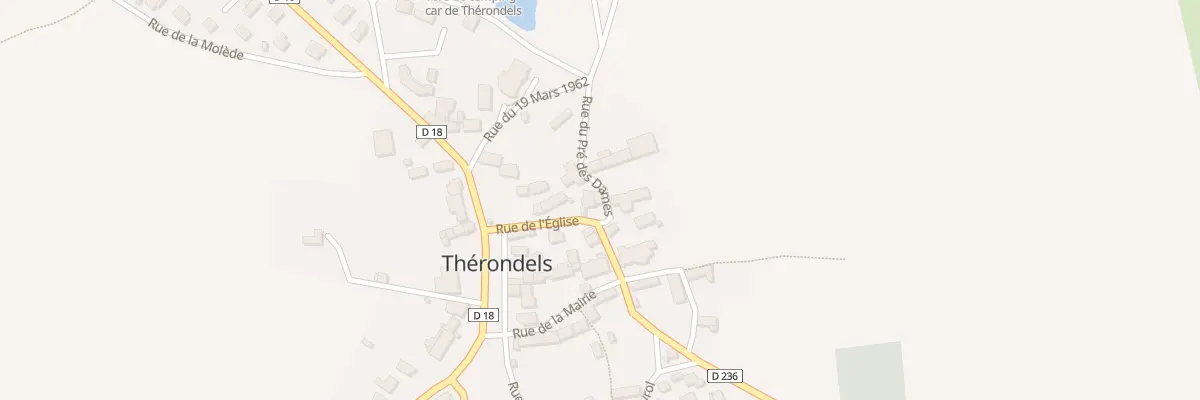 Plan du 1 Rue du Pré des Dames à Thérondels