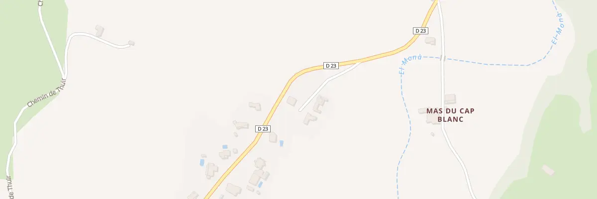 Plan du 46 Rte de Fourques à Tordères