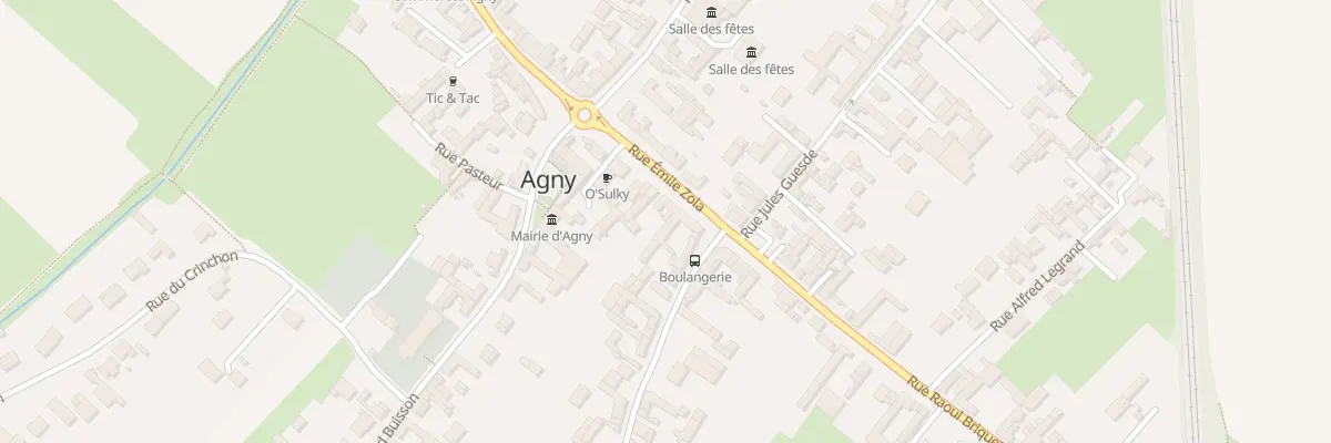 Plan du 62 Rue Emile Zola à Agny