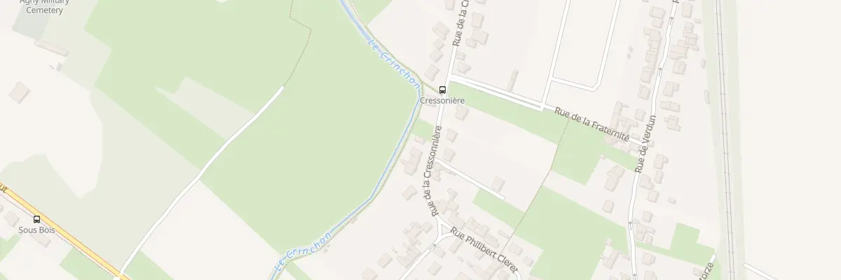 Plan du 14 Rue de la Cressonnière à Agny