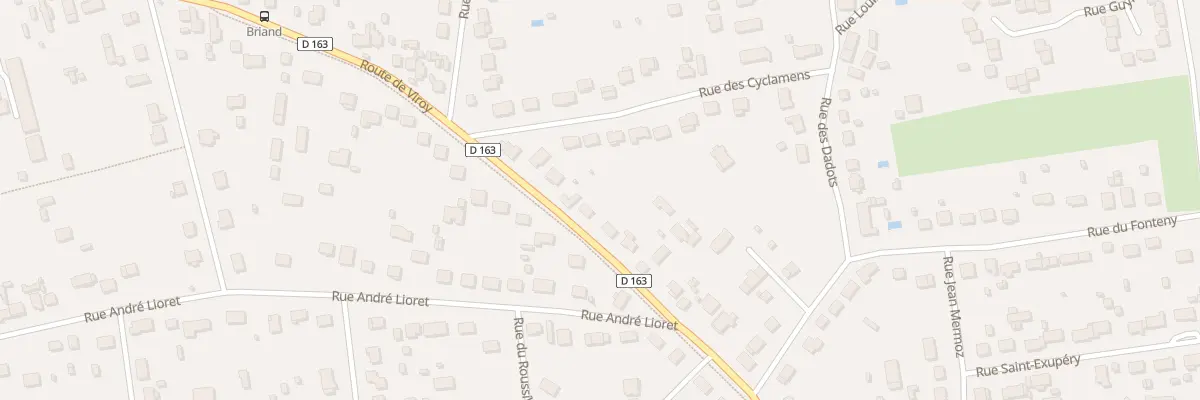 Plan du 868 Rte de Viroy à Amilly