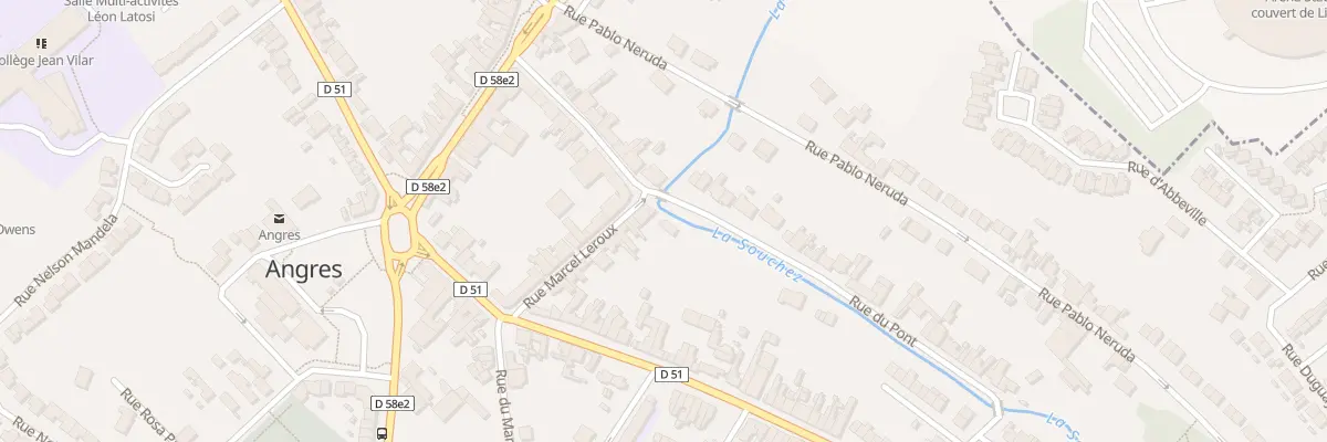 Plan du 2 Rue du Pont à Angres