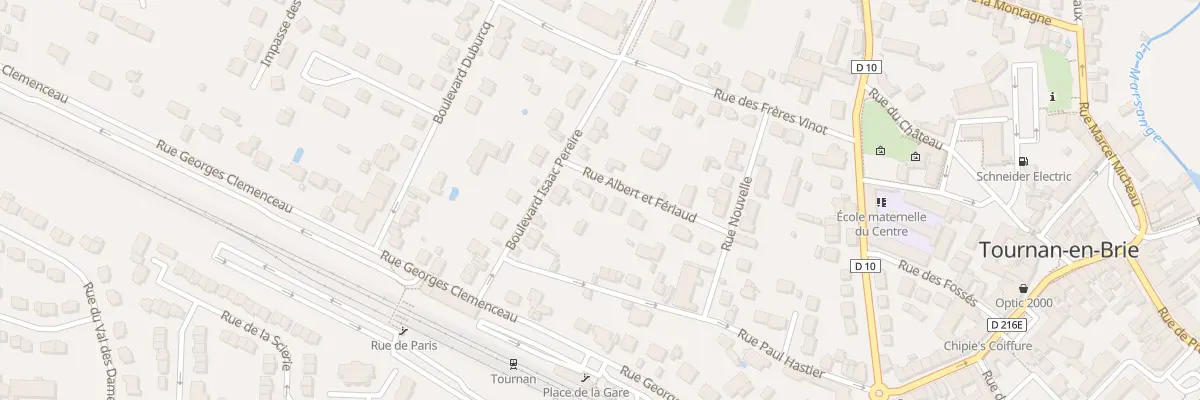 Plan du 12 Rue Albert et Feriaud à Tournan-en-Brie