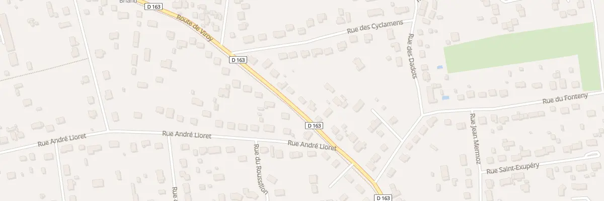 Plan du 844 Rte de Viroy à Amilly