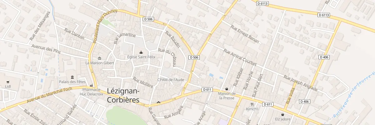 Plan du 31B Rue Baudin à Lézignan-Corbières