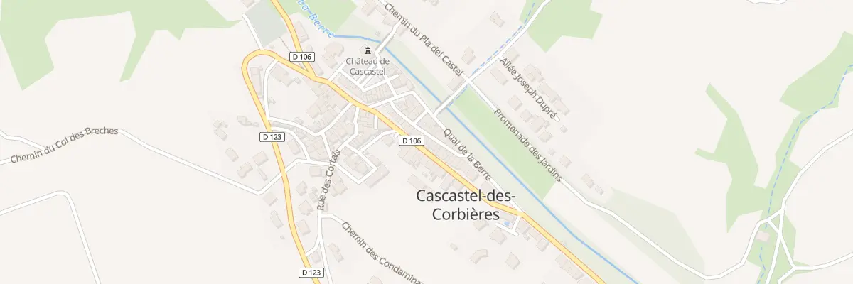 Plan du 2 Rue des Nobles à Cascastel-des-Corbières