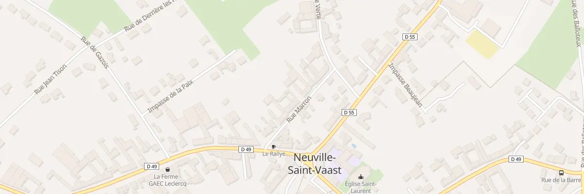 Plan du 16 Rue Marron à Neuville-Saint-Vaast