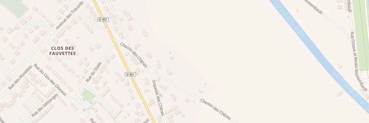 Plan du 9115 Che des Chênes à Châtillon-sur-Loire