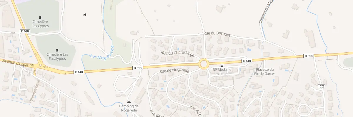 Plan du 5 Rue du Chêne Liège à Céret