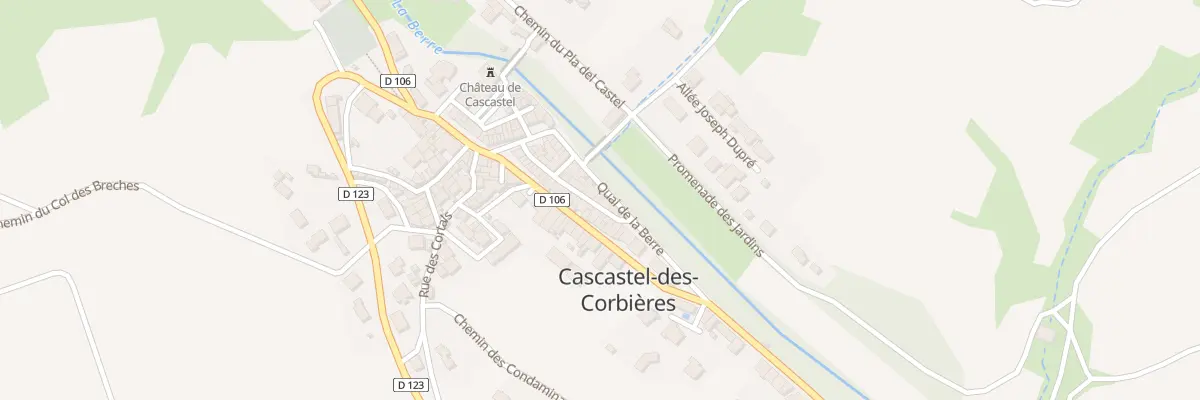 Plan du 20 Quai de la Berre à Cascastel-des-Corbières