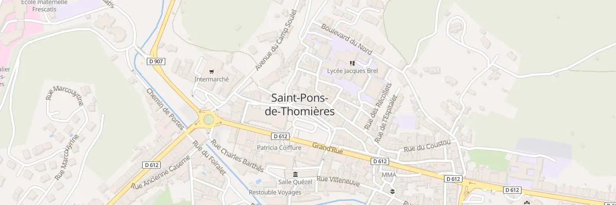 Plan du 14 Rue du Quai à Saint-Pons-de-Thomières
