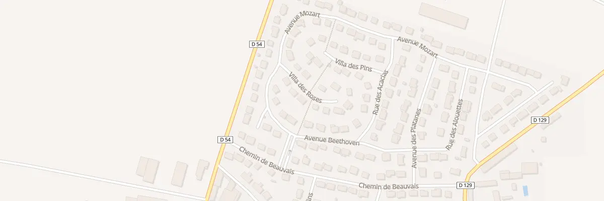 Plan du 6 Vla des Roses à Charny