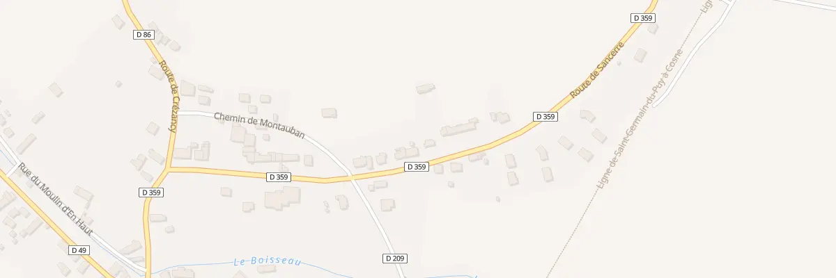 Plan du 31 Rte de Sancerre à Veaugues