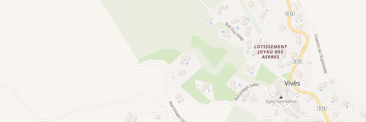 Plan du 18 Rue Joseph Sales à Vivès