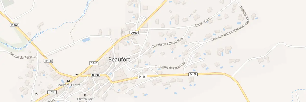 Plan du 4 Che des Orchidées à Beaufort