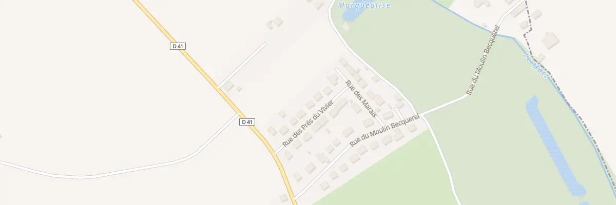 Plan du 62 Rue des Pres du Vivier à Marquéglise