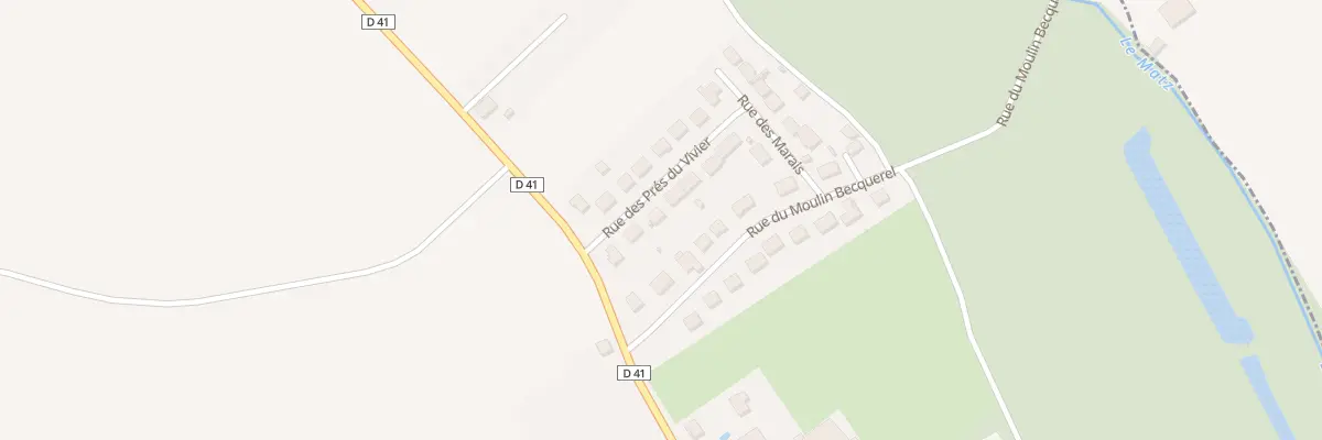 Plan du 95 Rue des Pres du Vivier à Marquéglise