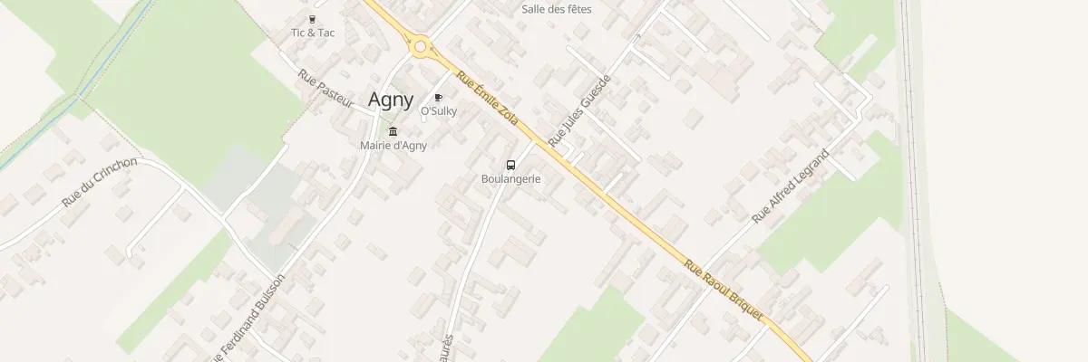 Plan du 2B Rue Raoul Briquet à Agny