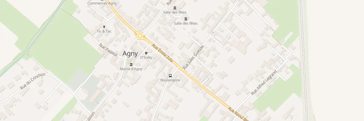 Plan du 21 Rue Emile Zola à Agny